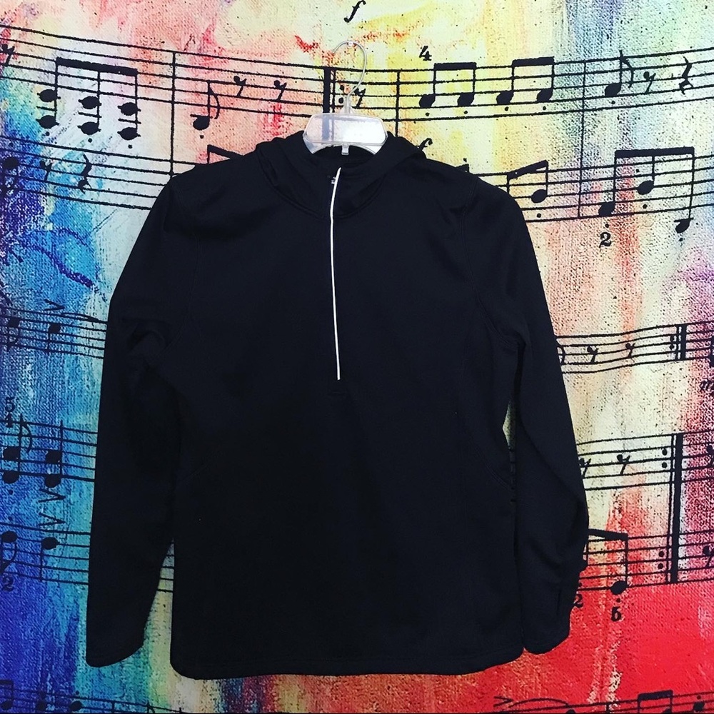 Champion quarter zip, size: men’s s and women’s xs